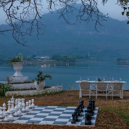Saffronstays Kairos Zeus, Karjat - Greek Style Pool Villa Near Camp Max-2