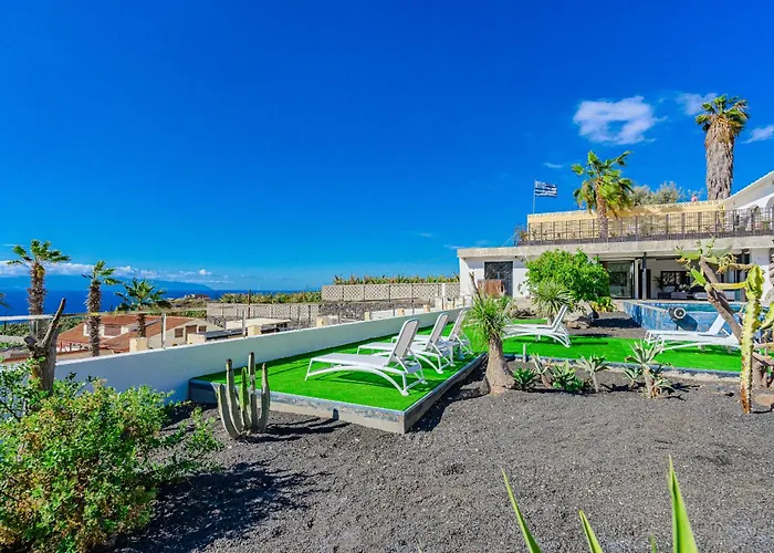 Villa CACTUS Tenerife sud piscine chauffée 10 personnes
