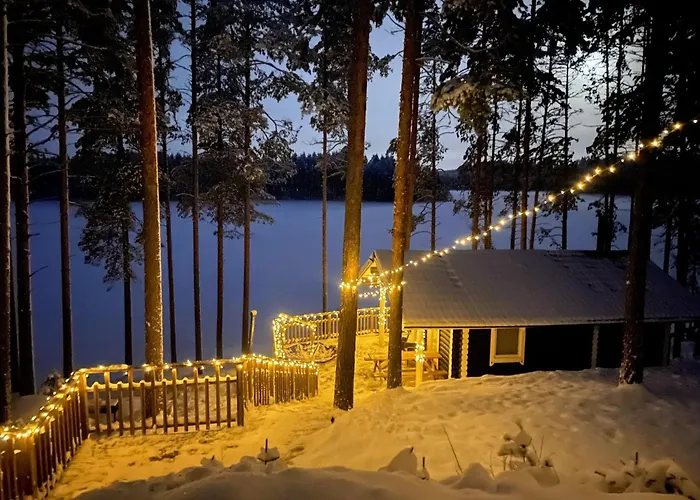 Fishing Cottage Villa Norppa On The Lake Saimaa With Hot Tube