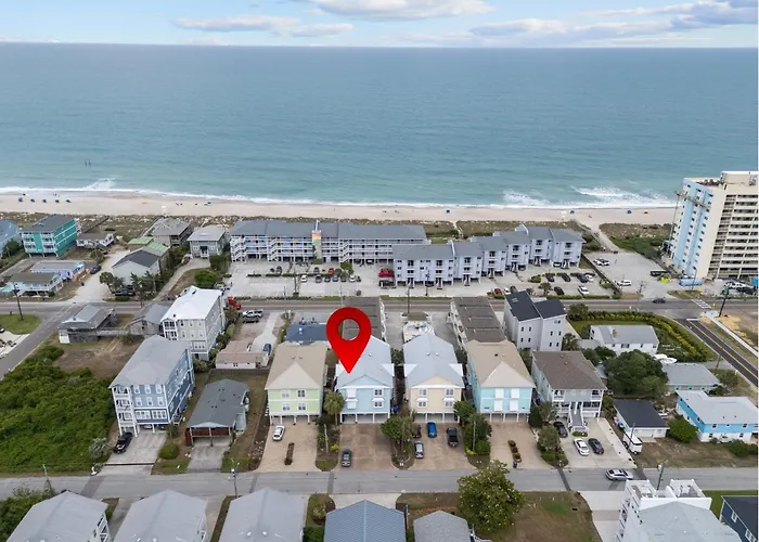 Steps To The Sand In Carolina Beach Sleeps 10 Villa