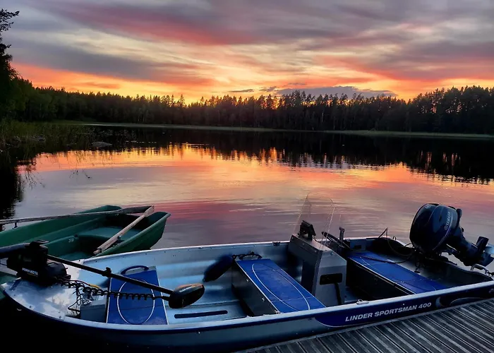 Fishing Cottage Villa Norppa On The Lake Saimaa With Hot Tube