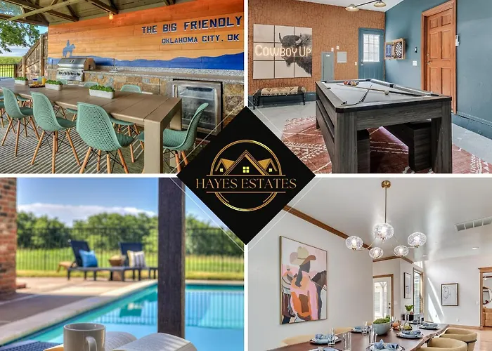 The Big Friendly - A Family Retreat, Heated Pool, Hot Tub, Game Room Minutes Away From Dt Okc