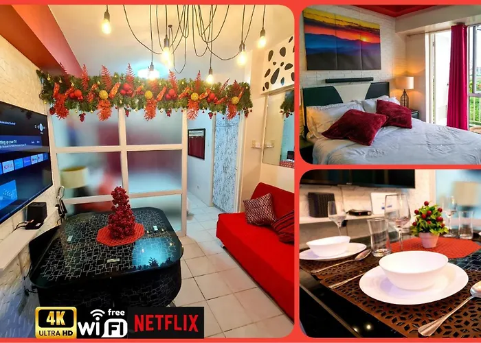 Luxury hotel only: The Red Keep Condotel Tagaytay Cityland Prime Residences With 55In 4K Tv & Netflix