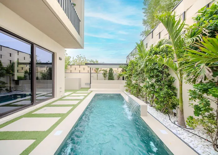 Private Pool Villa In Sharjah - Green Gem - Bbq Pit - Maid Room