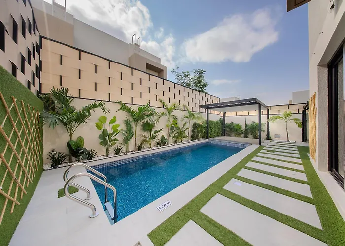 3Br Private Pool Villa In Sharjah - Bali Inspired - Bbq Pit - 3Wc