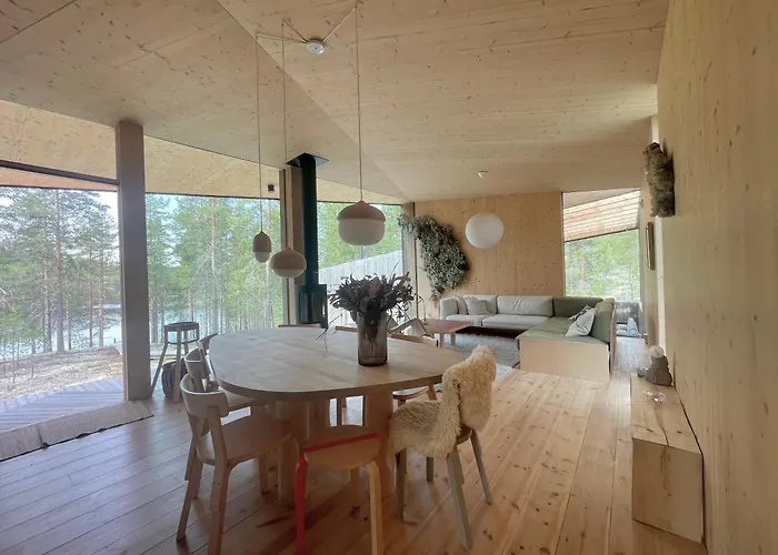 Wood Villa Like In The Middle Of Lapland'S Nature