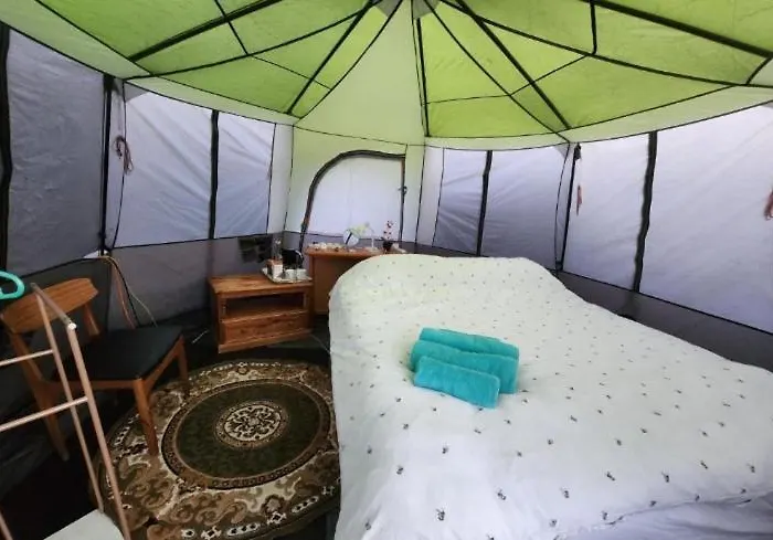 Bee Hive Tent Is Available With Shared Bathroom