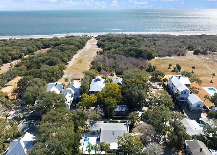 Sea Grace - Luxury East Beach Vacation Rental With Private Pool On St Simons Island