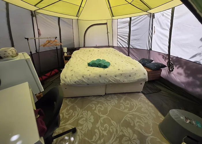 Queen Bee 'Budget Glamping Shared Bathroom, No Kitchen
