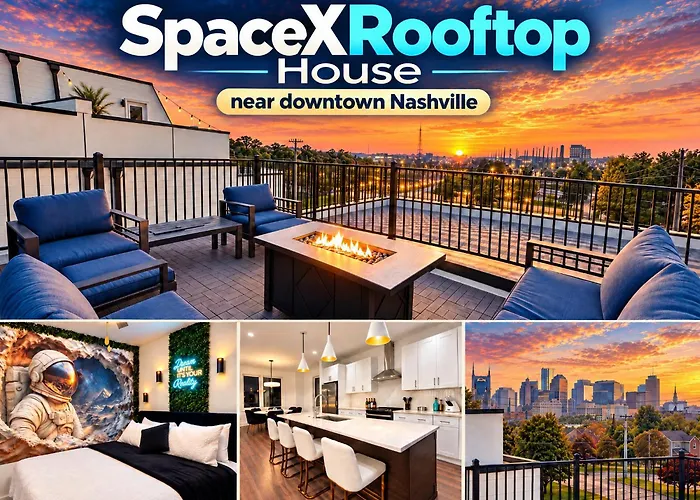 New Elevations Rooftop 5 Min To Downtown Nash